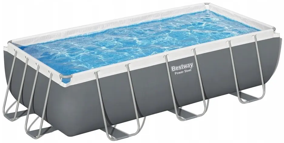 Piscina cu cadru Bestway Steel Pro Max 56442BW (Grey/Blue)