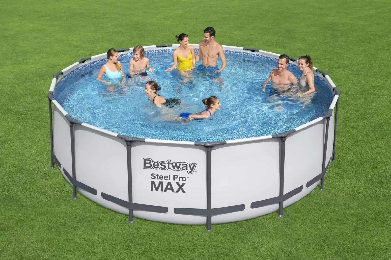 Каркасный бассейн Bestway Steel Pro Max 56488 (Grey)
