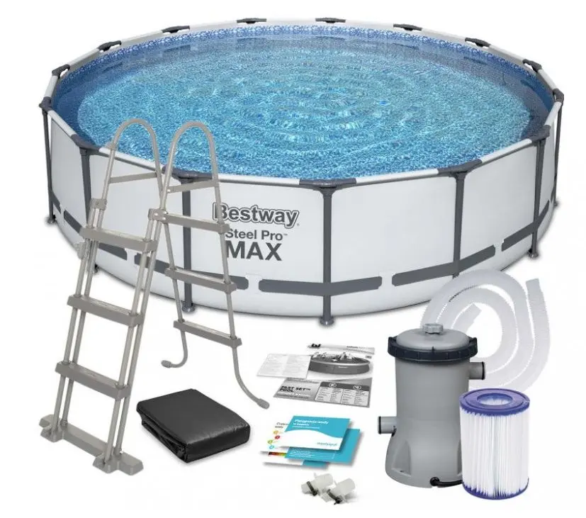 Каркасный бассейн Bestway Steel Pro Max 56488 (Grey)
