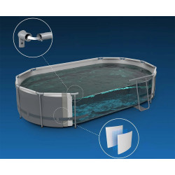 Каркасный бассейн Bestway Steel Pro Max 56620-M (Grey/Blue) Thumb