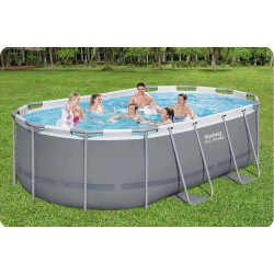 Каркасный бассейн Bestway Steel Pro Max 56620-M (Grey/Blue) Thumb
