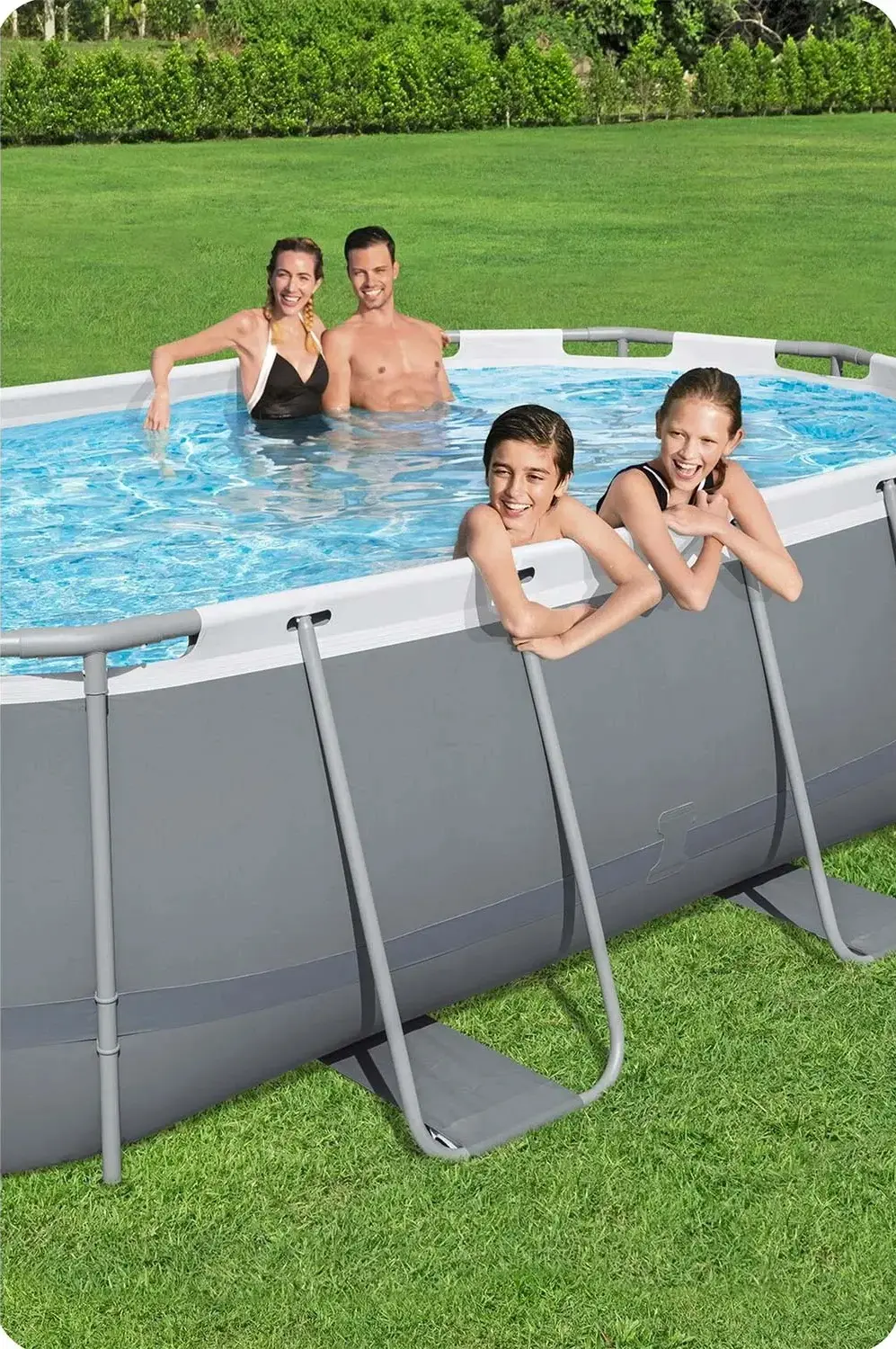 Каркасный бассейн Bestway Steel Pro Max 56620-M (Grey/Blue) - 10