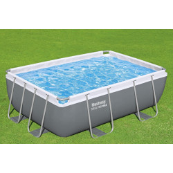 Piscina cu cadru Bestway Steel Pro Max 56629BW (Grey/Blue) Thumb