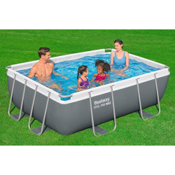 Piscina cu cadru Bestway Steel Pro Max 56629BW (Grey/Blue) Thumb