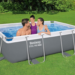Piscina cu cadru Bestway Steel Pro Max 56629BW (Grey/Blue) Thumb