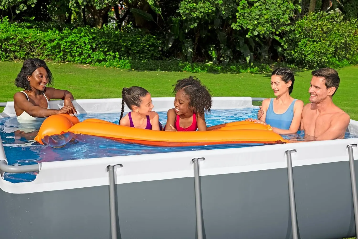 Piscina cu cadru Bestway Steel Pro Max 56629BW (Grey/Blue) - 5
