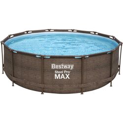 Каркасный бассейн Bestway Steel Pro Max 56709 (Brown)