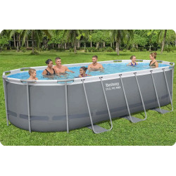 Piscina cu cadru Bestway Steel Pro Max 56710-17W1 (Grey/Blue) Thumb