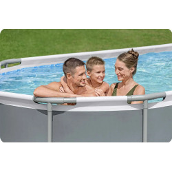 Piscina cu cadru Bestway Steel Pro Max 56710-17W1 (Grey/Blue) Thumb