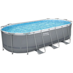 Piscina cu cadru Bestway Steel Pro Max 56710-17W1 (Grey/Blue)