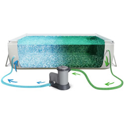 Piscina cu cadru Bestway Steel Pro Max 56710-17W1 (Grey/Blue) Thumb