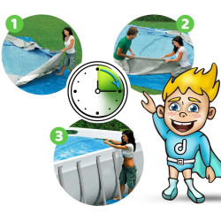 Piscina cu cadru Bestway Steel Pro Max 56710-17W1 (Grey/Blue) Thumb