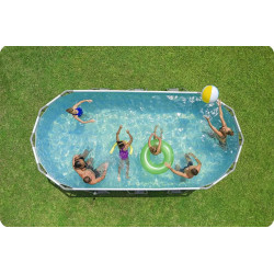 Piscina cu cadru Bestway Steel Pro Max 56710-17W1 (Grey/Blue) Thumb