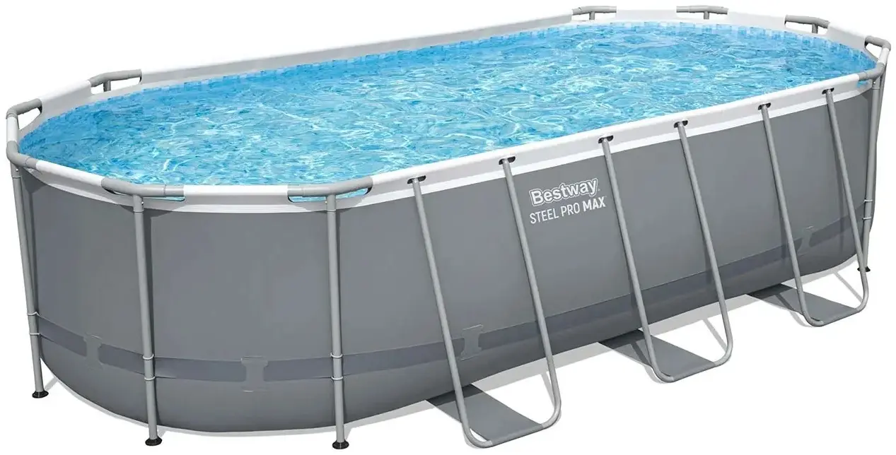 Piscina cu cadru Bestway Steel Pro Max 56710-17W1 (Grey/Blue)
