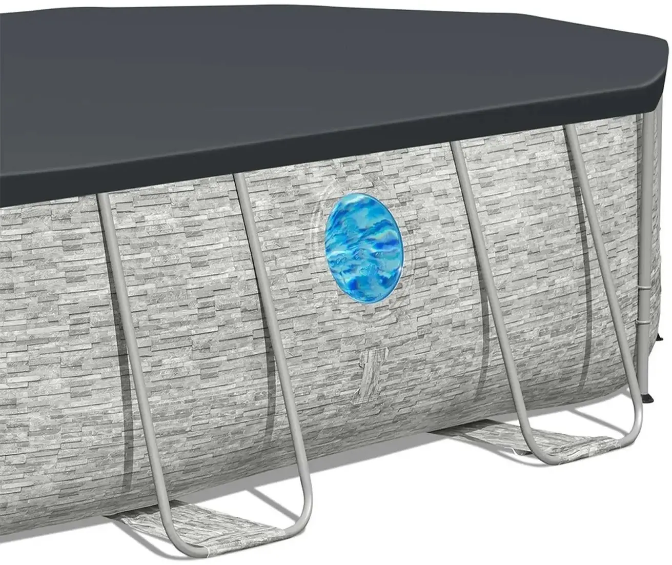 Каркасный бассейн Bestway Steel Pro Max 56946 (Grey/Blue) - 3