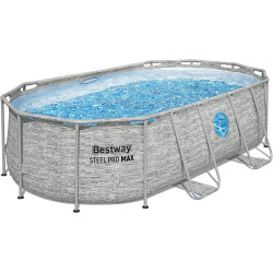 Каркасный бассейн Bestway Steel Pro Max 56946 (Grey/Blue)