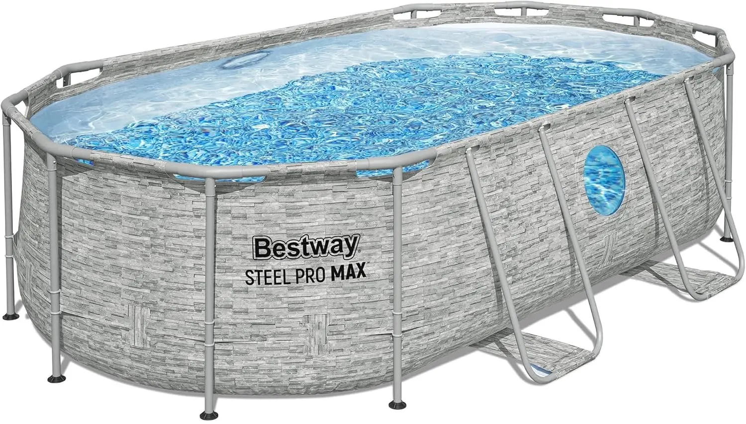 Каркасный бассейн Bestway Steel Pro Max 56946 (Grey/Blue)