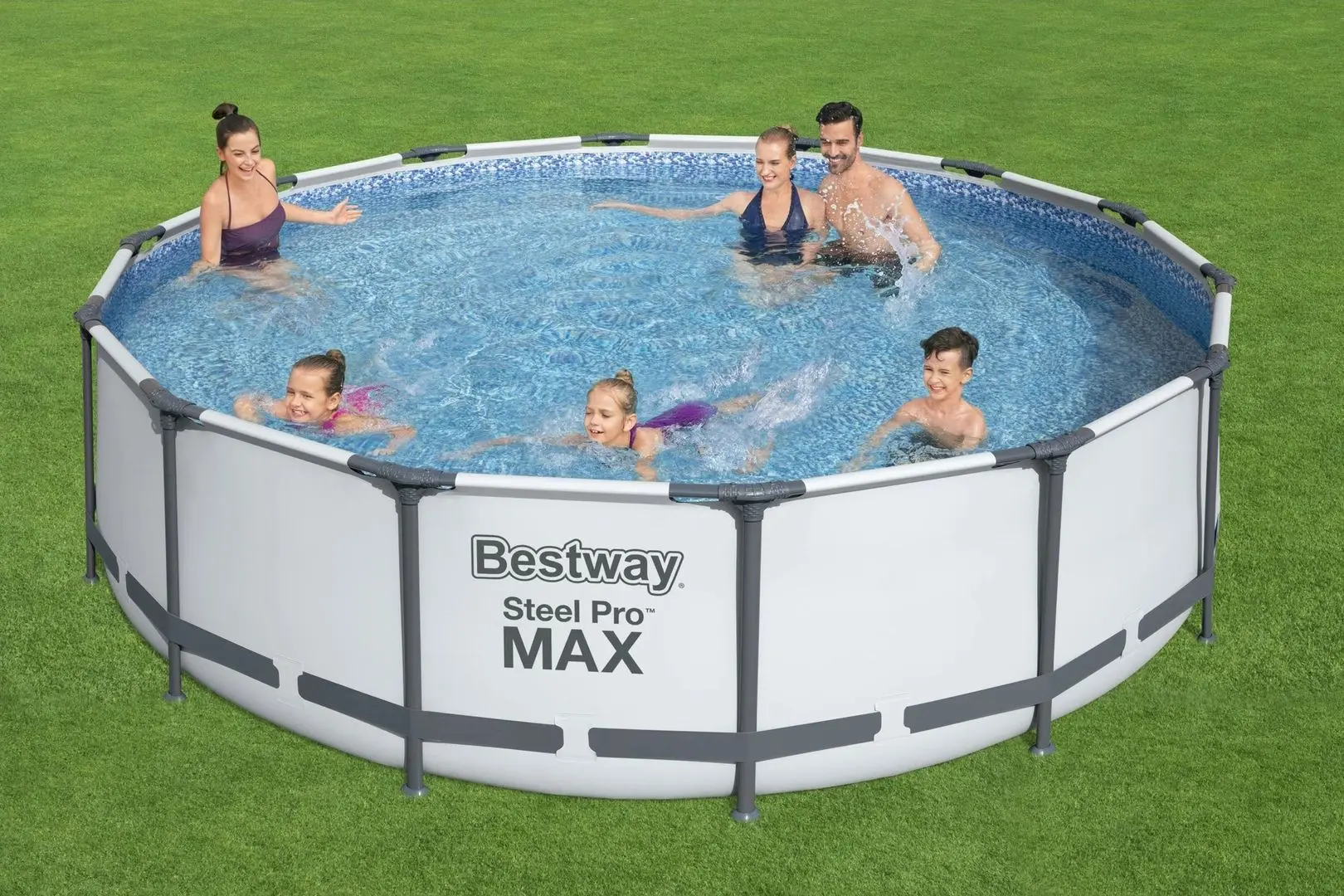 Piscina cu cadru Bestway Steel Pro Max 56950 427x107cm (White/Grey) - 2