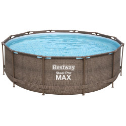 Piscina cu cadru Bestway Steel Pro Max Rotang 56709BW (Brown)
