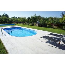 Piscină oţel Waincris Hobby Pool Oval 1100x500x150cm (Adria Blue) Thumb