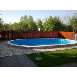 Piscină oţel Waincris Hobby Pool Oval 1100x500x150cm (Adria Blue) Thumb