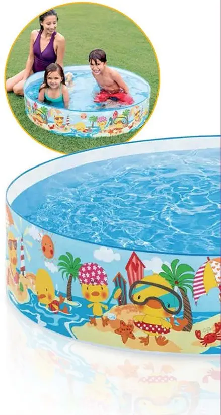 Детский каркасный бассейн Intex Duck 58477 (Blue) - 2