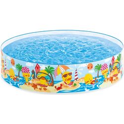 Piscina cu cadru pentru copii Intex Duck 58477 (Blue)