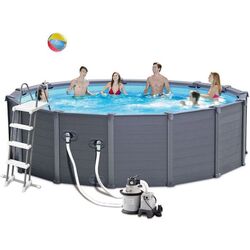 Piscina cu cadru Intex 26384 (Graphite Gray) Thumb