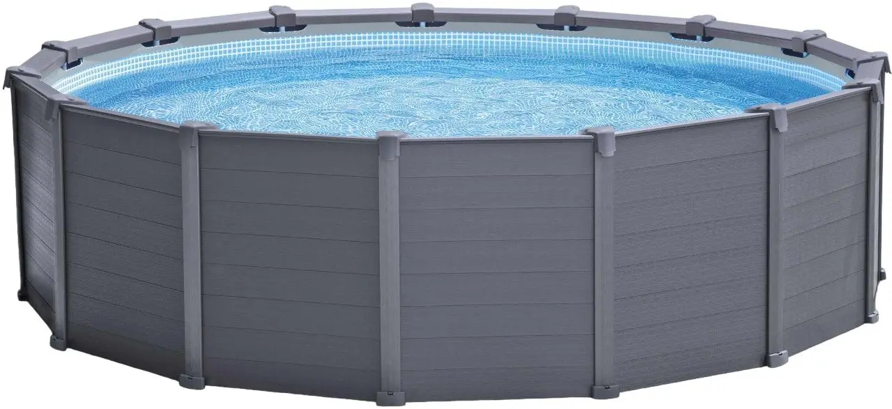 Piscina cu cadru Intex 26384 (Graphite Gray)