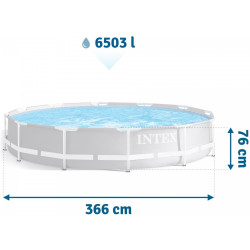 Piscina cu cadru Intex 26712 (Grey/Blue) Thumb