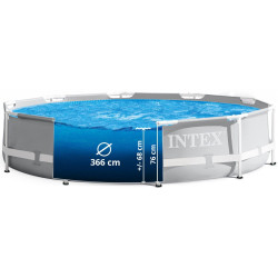 Piscina cu cadru Intex 26712 (Grey/Blue) Thumb