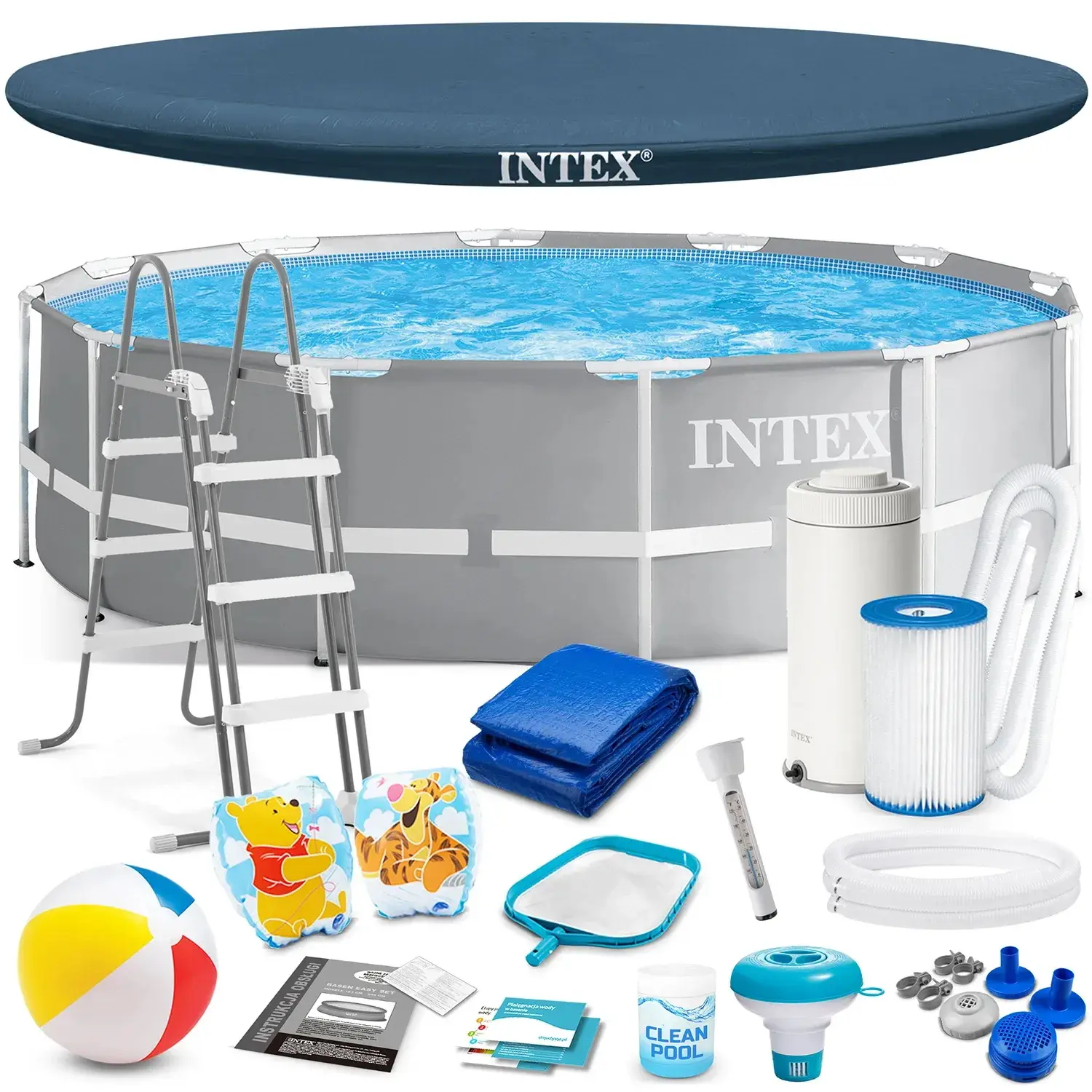 Piscina cu cadru Intex 26716 (Grey/Blue) - 2