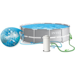 Piscina cu cadru Intex 26716 (Grey/Blue) Thumb