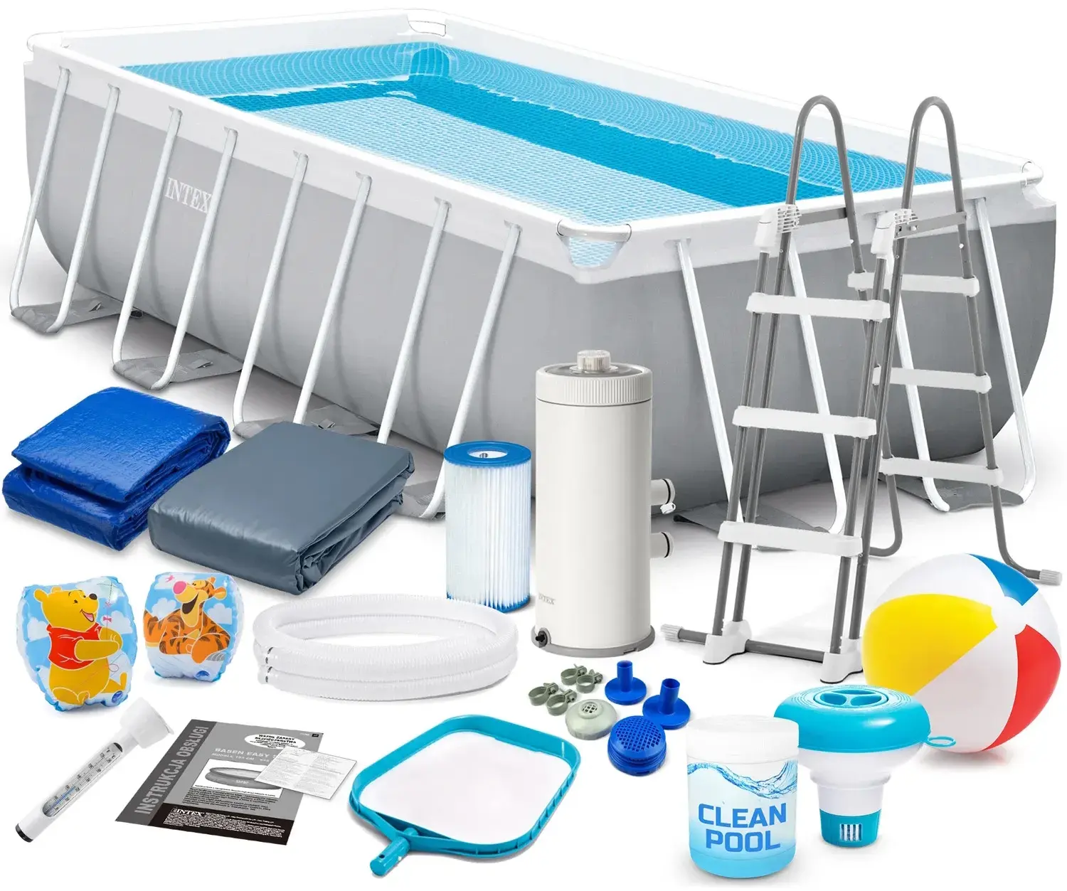 Piscina cu cadru Intex 26792-17W1 (Grey/Blue) - 2
