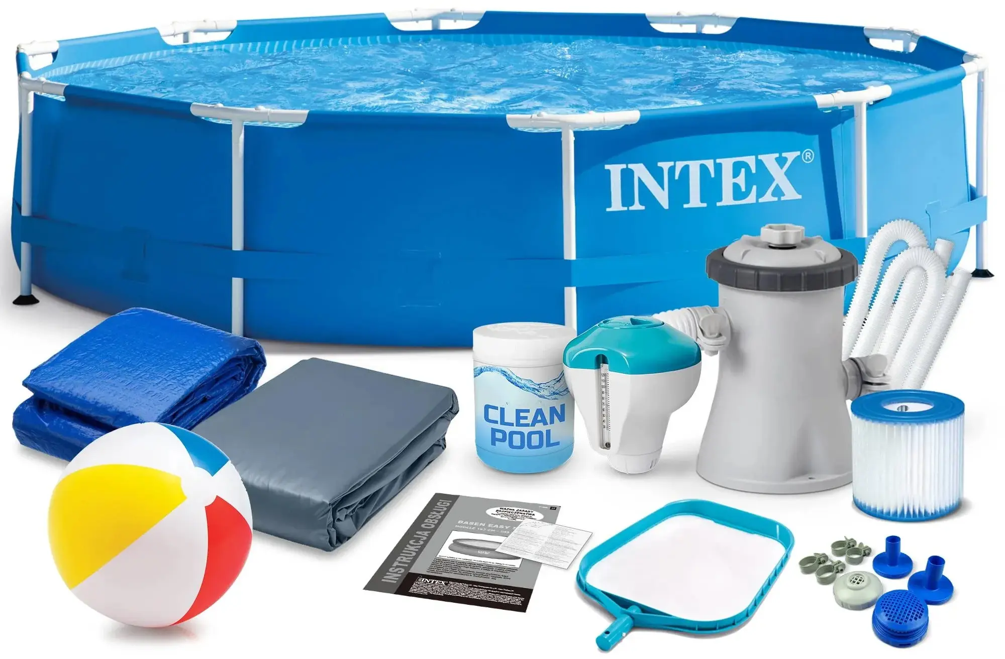 Piscina cu cadru Intex 28202 (Blue) - 3