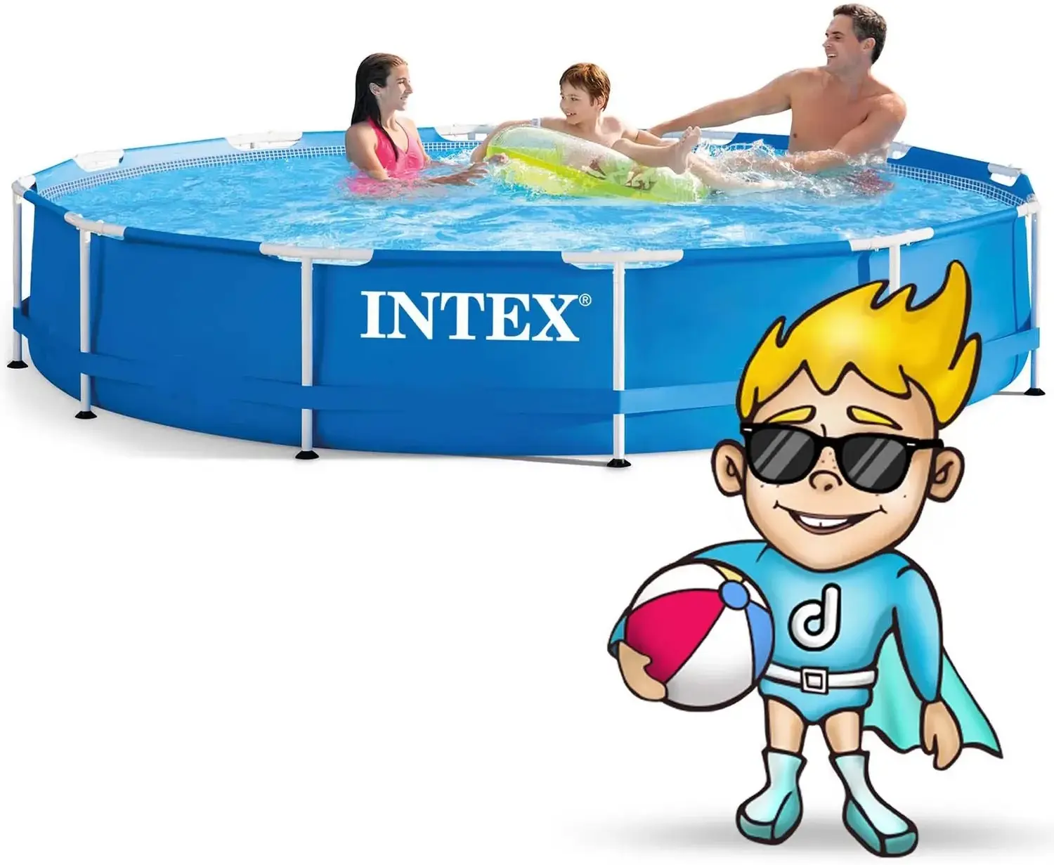 Piscina cu cadru Intex 28212 (Blue) - 7