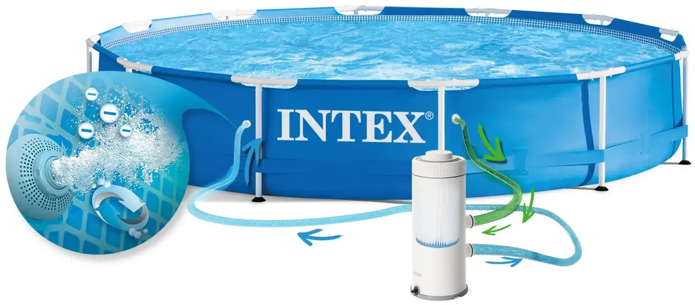 Piscina cu cadru Intex 28212 (Blue) - 6