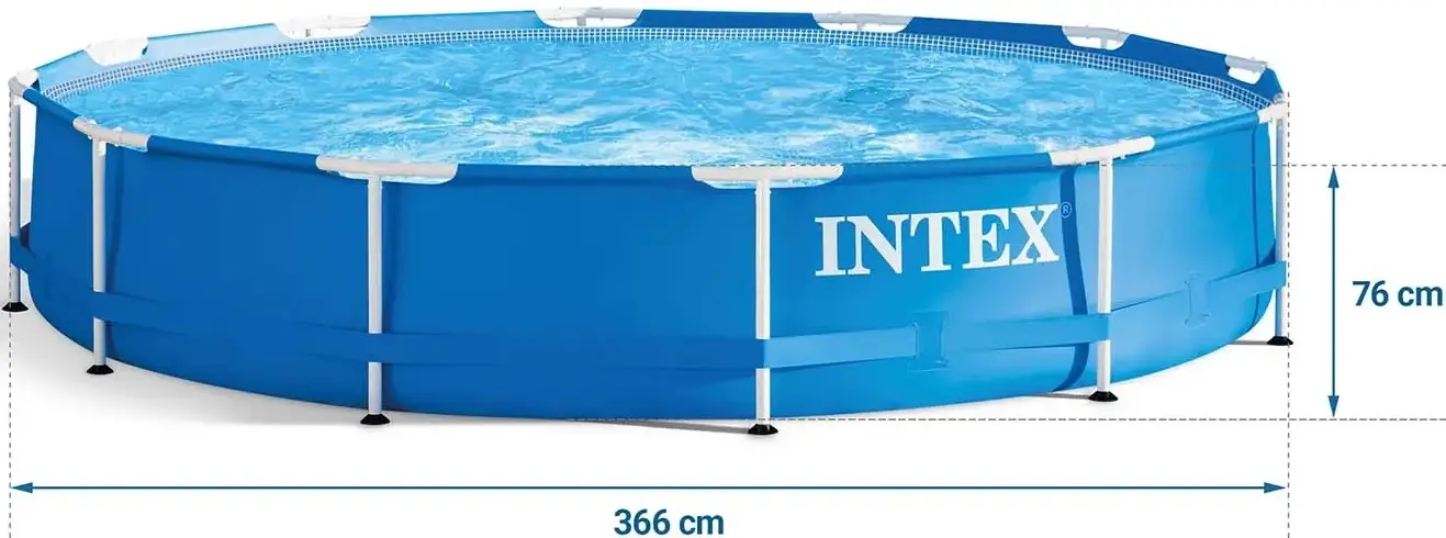 Piscina cu cadru Intex 28212-M (Blue) - 6