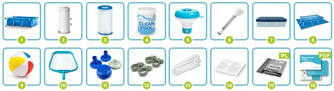 Piscina cu cadru Intex 28271-15w1 (Blue) - 5
