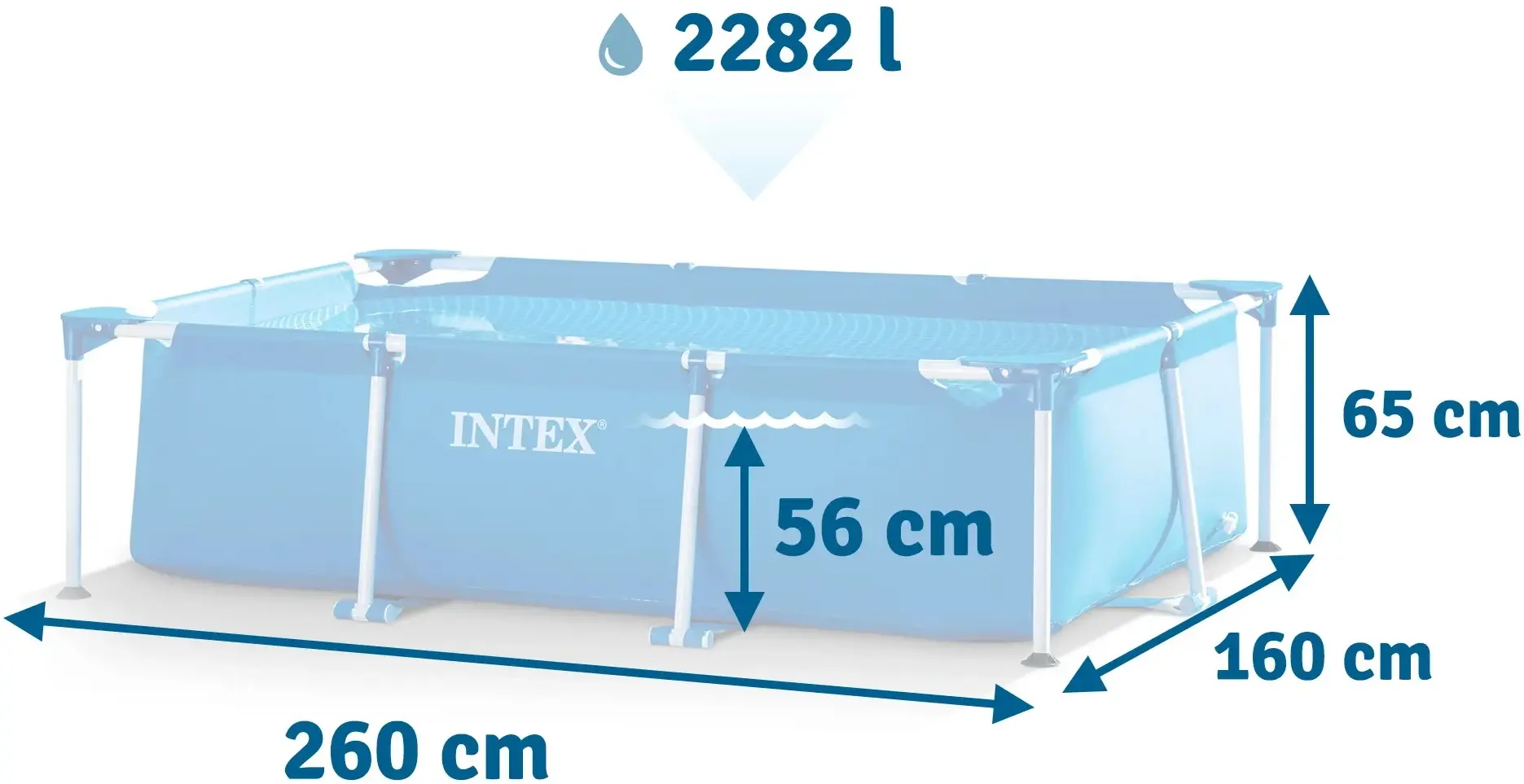 Piscina cu cadru Intex 28271 (Blue) - 3