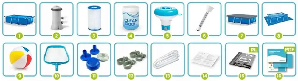 Piscina cu cadru Intex 28272-15W1 (Blue) - 5