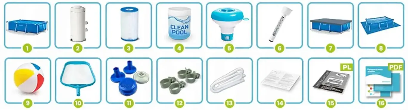 Piscina cu cadru Intex 28272-M (Blue) - 5