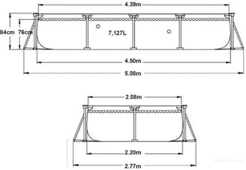 Piscina cu cadru Intex 28273 (Blue) - 7