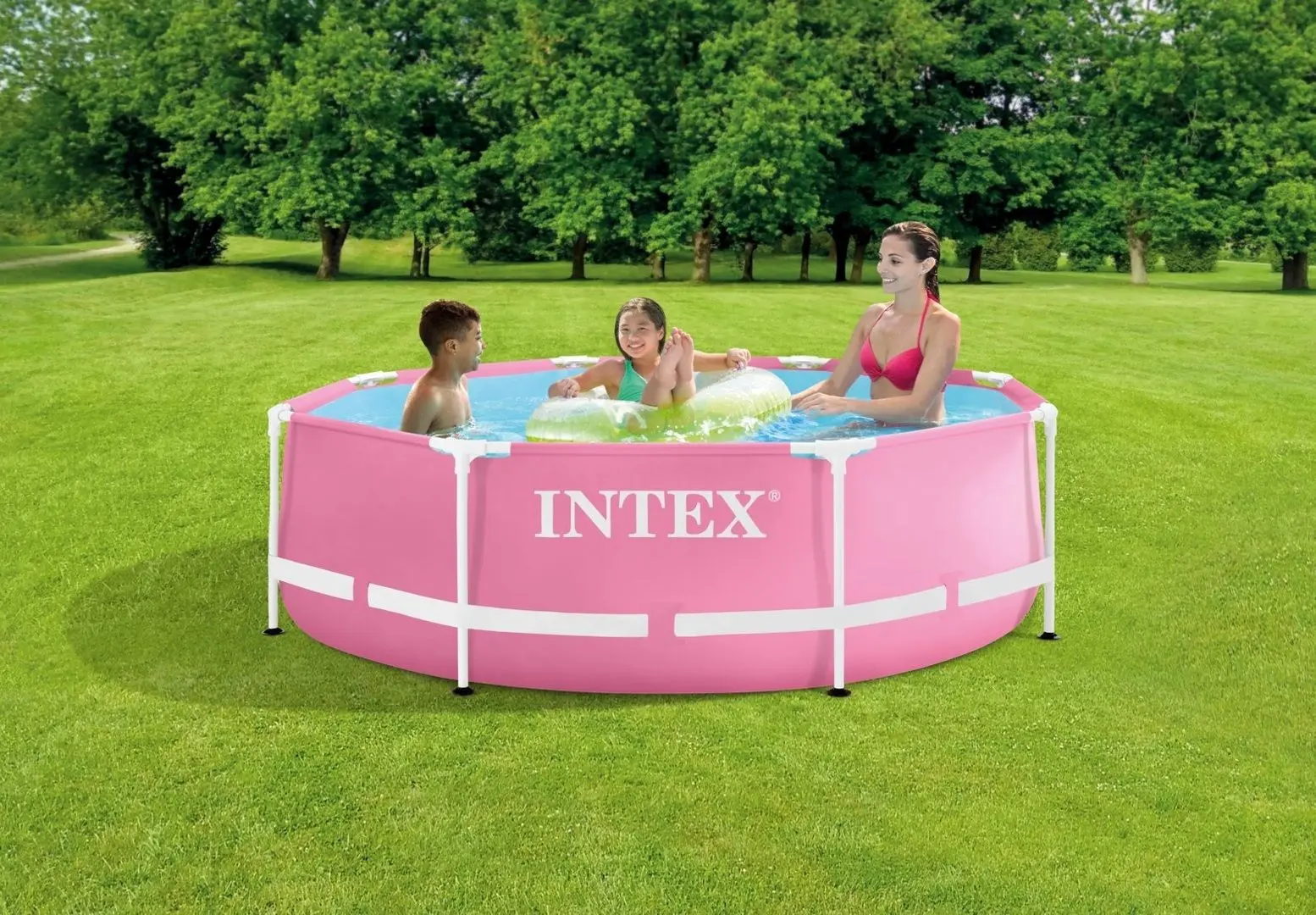 Каркасный бассейн Intex 28290 (Pink) - 4