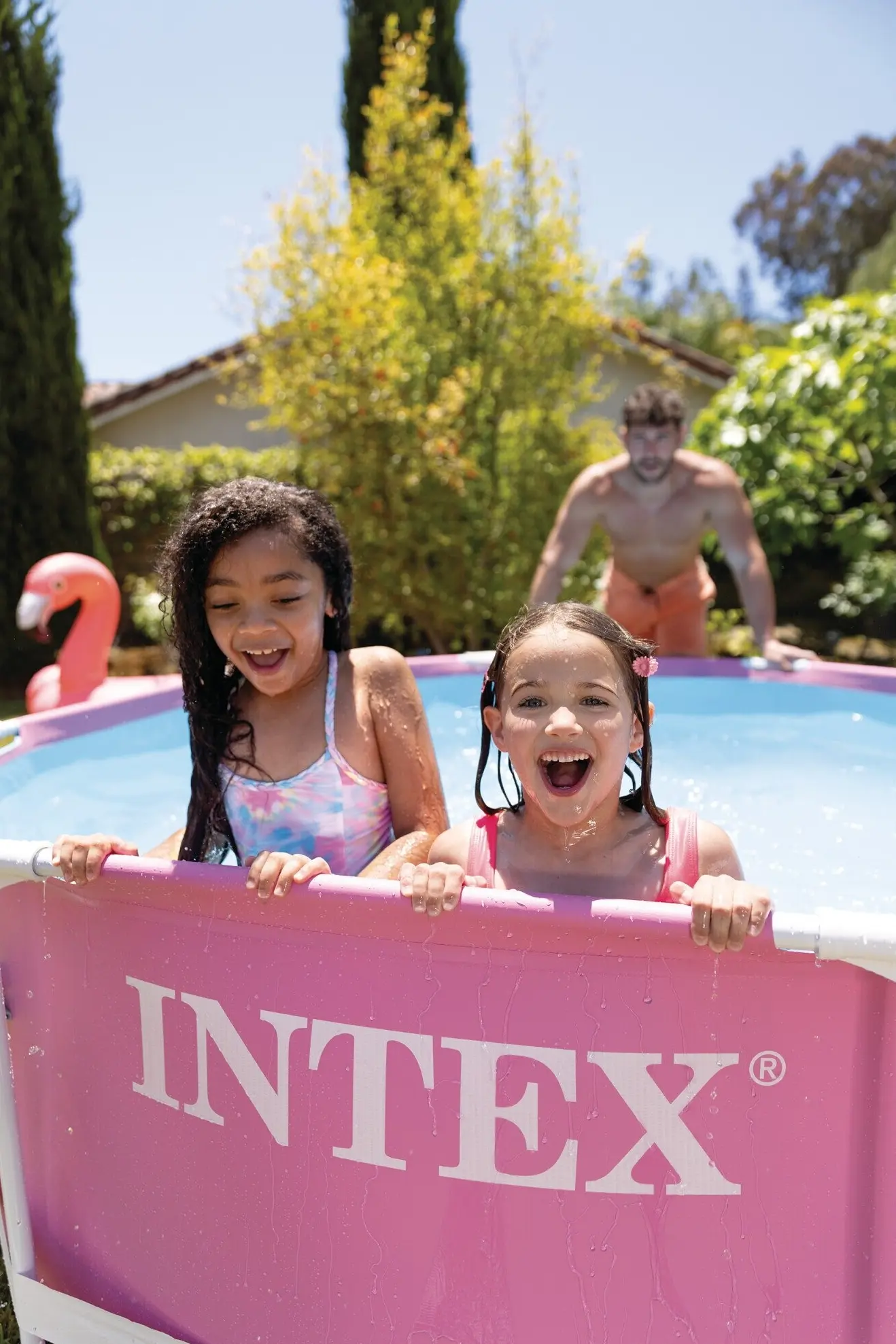 Piscina cu cadru Intex 28290 (Pink/Blue) - 10