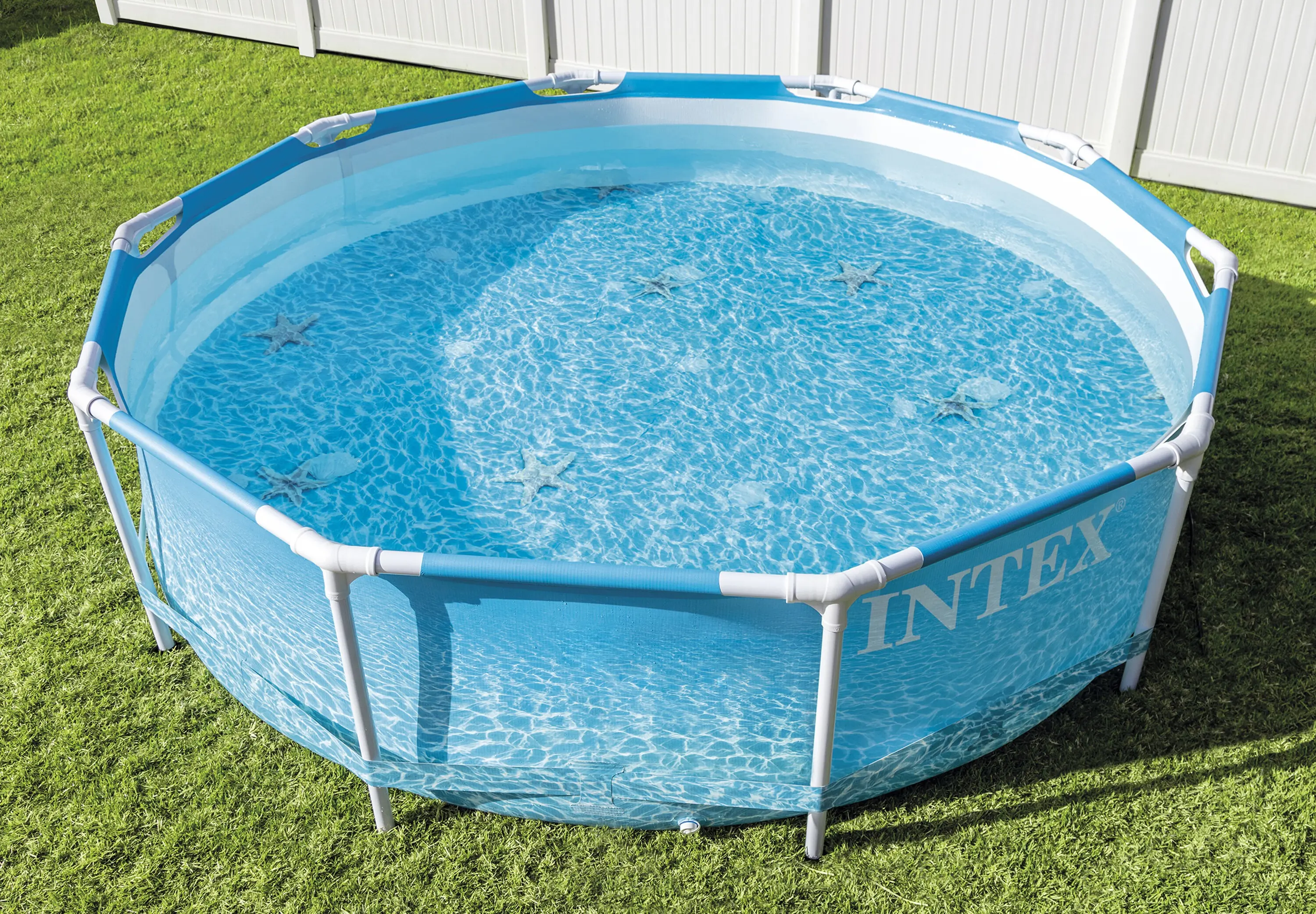 Piscina cu cadru Intex Beachside 10w1 28208 (Blue) - 2