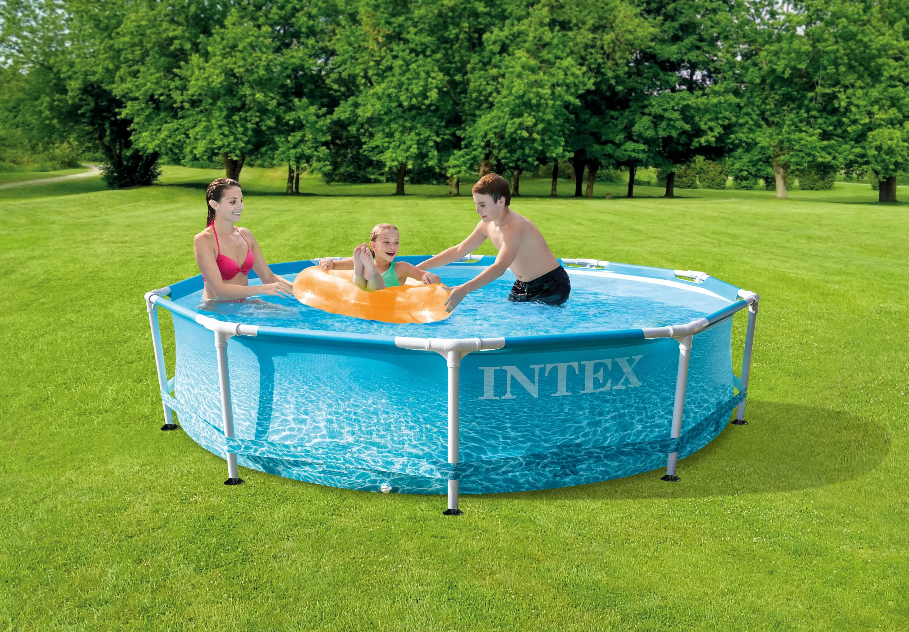 Piscina cu cadru Intex Beachside 10w1 28208 (Blue) - 3