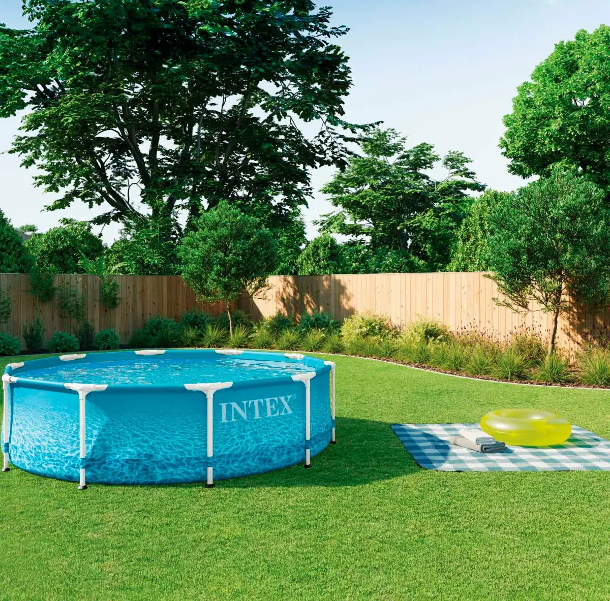 Piscina cu cadru Intex Beachside 10w1 28208 (Blue) - 4