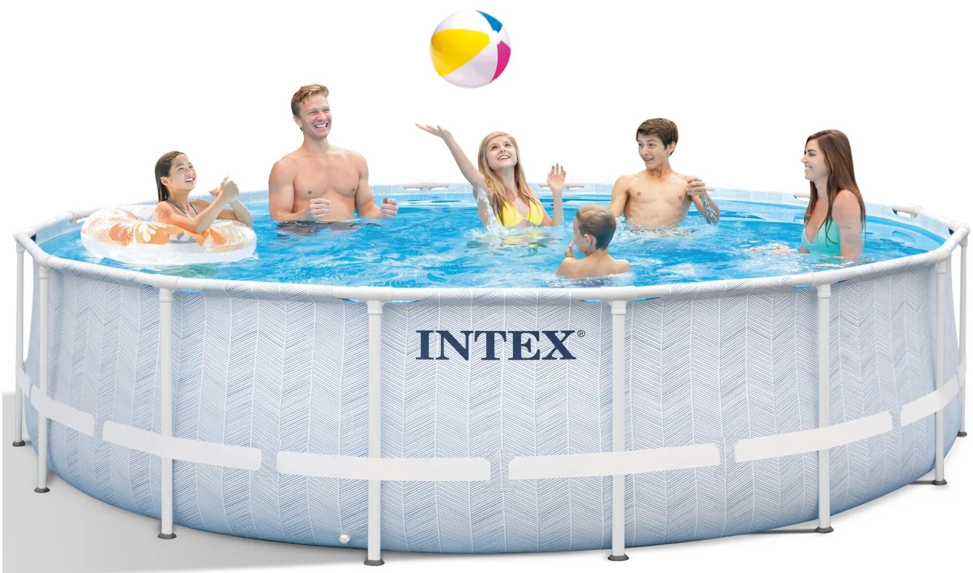 Piscina cu cadru Intex Chevron Prism 26746 (Blue) - 4