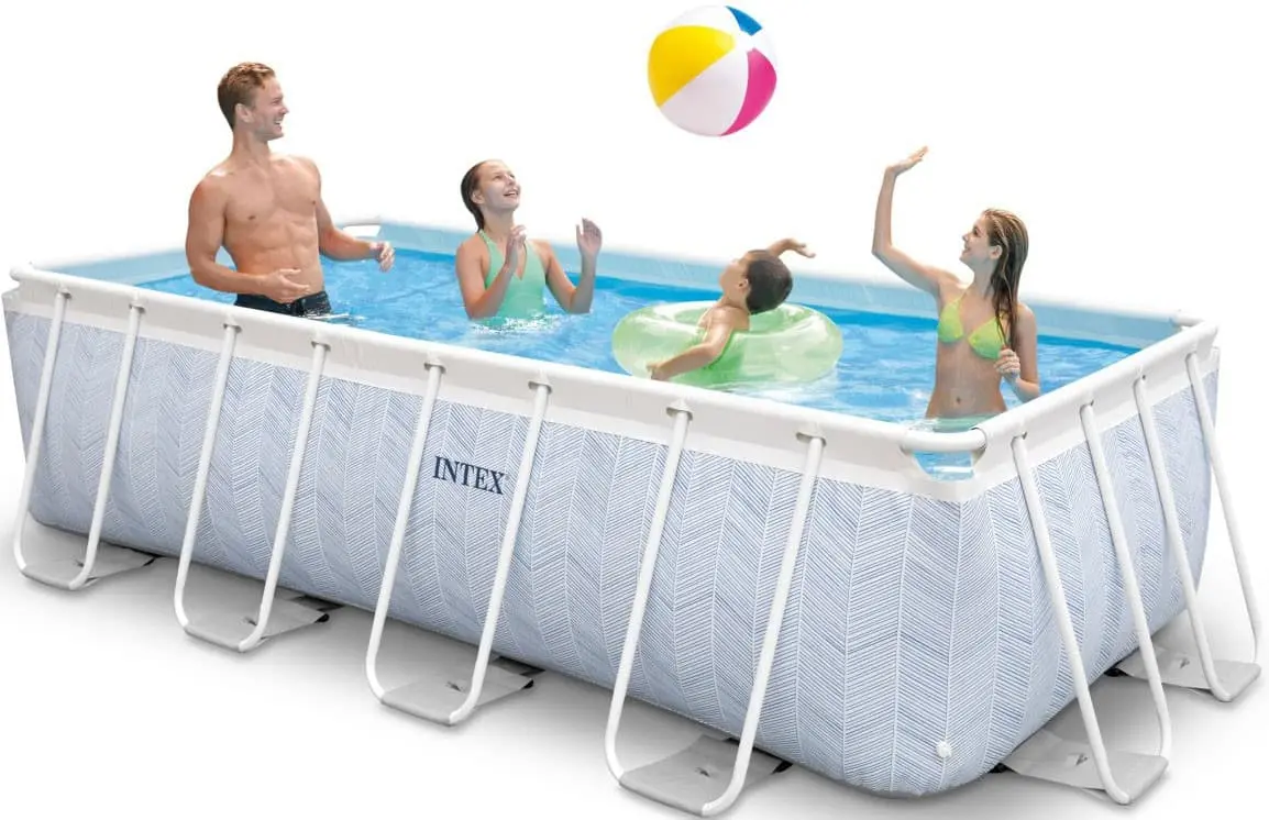 Piscina cu cadru Intex Chevron Prism 26780 (Blue) - 4